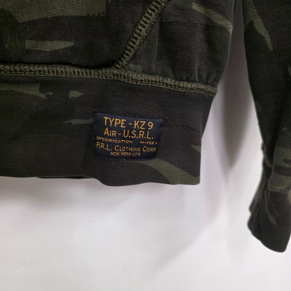 Polo Ralph Lauren Mens Camo Hoodie Size S Pullover Hooded Streetwear Military - Picture 2 of 11